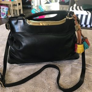 BURBERRY Leather Satchel/Crossbody bag
